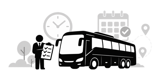 Selecting a suitable private bus or coach